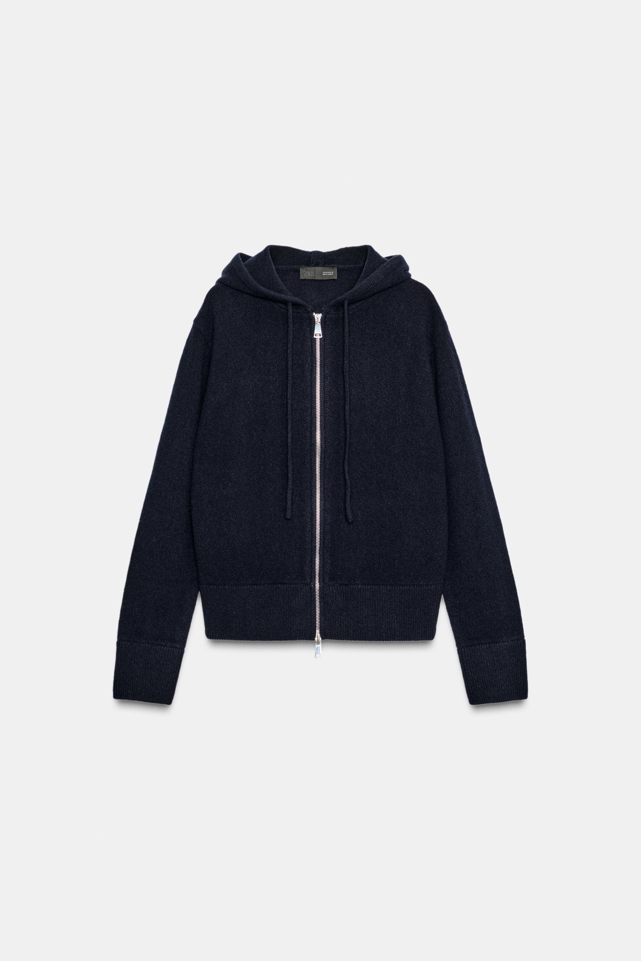 100% WOOL HOODIE SWEATSHIRT